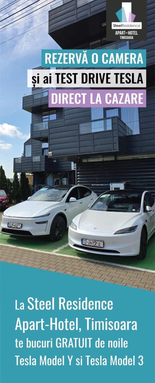 Apartments Steel Residence- Tesla Drive Experience Тімішоара Екстер'єр фото